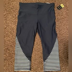 Blue/White Capri Leggings